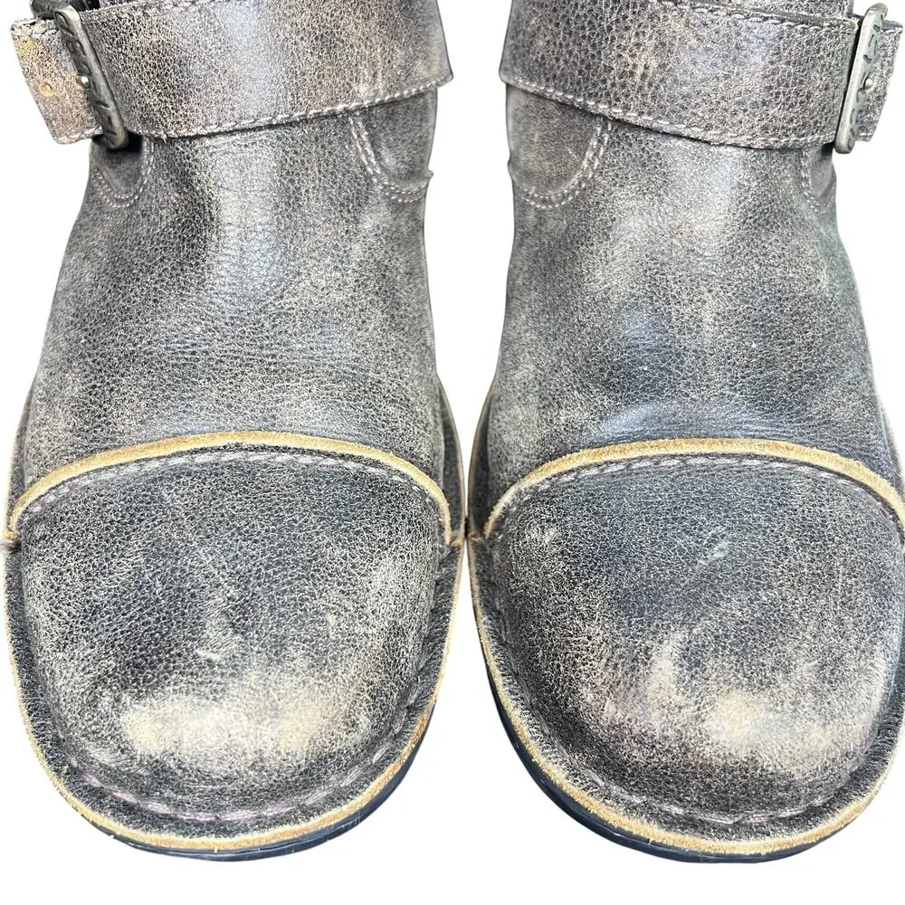 UGG Kensing Brown Bombtan Shearling Moto Winter Boots Size 9